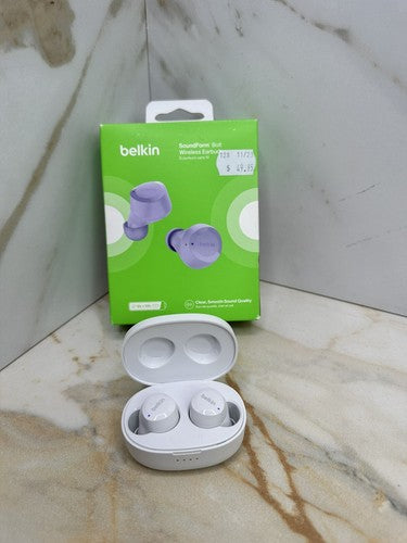 Belkin SoundForm Bolt True Wireless Earbuds Wireless earphones (WHITE)