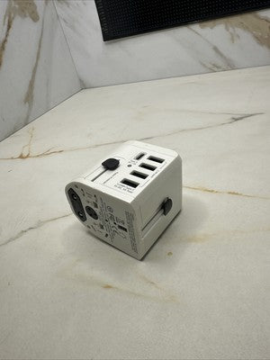 Mcgear PD155 TYPE-C + 4 USB Multi-Nation World Travel Adapter - White