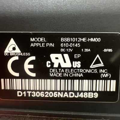 Genuine Apple iMac 27" A1419 Series CPU Cooling Fan BSB1012HE-HM00 610-0145