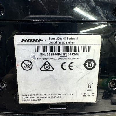 Bose SoundDock Series III Digital Music Speaker System Remote