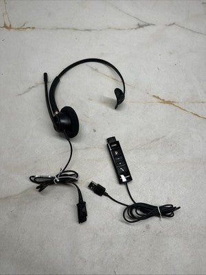 Plantronics Poly DA80 USB Audio With HW510 dual Headphones