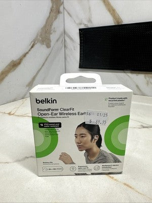 Belkin SoundForm ClearFit Open Ear True Wireless BT Headphones Sand (AUC013btSA)