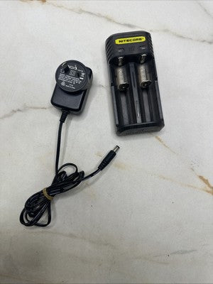 Nitecore Portable Dual-Slot USB Battery Charger Batteries